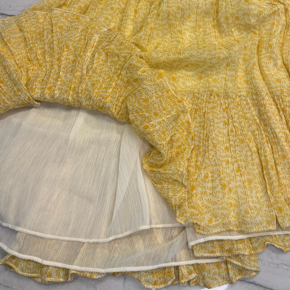 Zara Yellow and Cream Crochet Dress - Picture 4 of 9